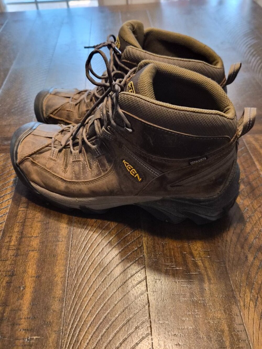Keen Targhee II Mid Boots Mens 13 M Waterproof Hiking Comfort Ankle Top Brown